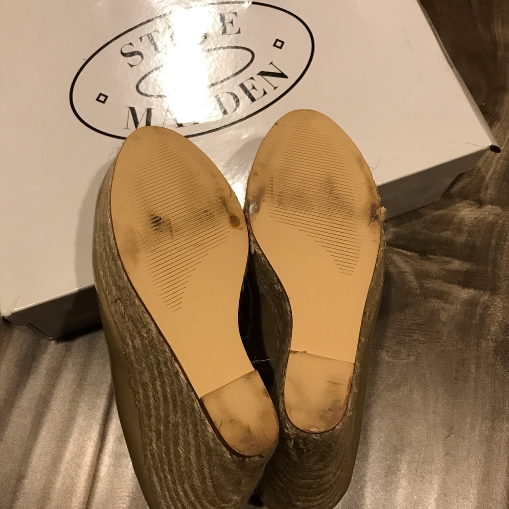 Steve Madden Nude Wedge Espadrilles - Picture 3 of 5
